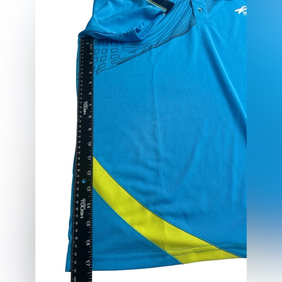 Official Tennis Australia Men’s Polo Shirt - Size XL - Blue/Neon - NWT Authentic - Picture 6 of 8